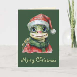 Funny Animal Christmas Favorites - Turtle 2 Card