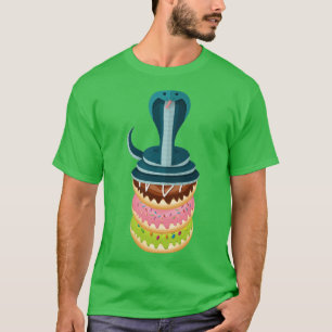 Funny Animal Gift Donut Snake T-Shirt