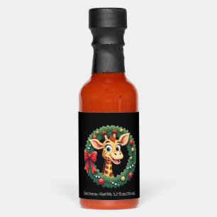 Funny Animal Giraffe Meme Face Festive Xmas T-Shir Hot Sauces