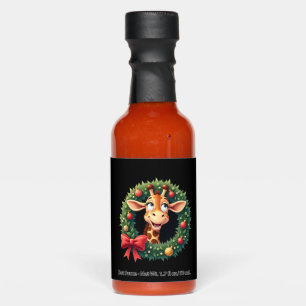 Funny Animal Giraffe Meme Face Festive Xmas T-Shir Hot Sauces
