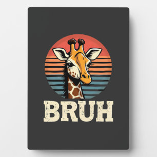 Funny Animal Giraffe Meme Face Festive Xmas T-Shir Plaque