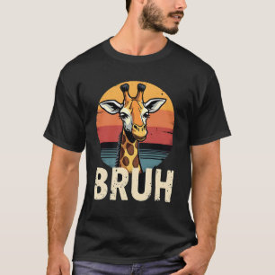 Funny Animal Giraffe Meme Face Festive Xmas T-Shir T-Shirt