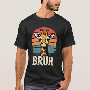 Funny Animal Giraffe Meme Face Festive Xmas T-Shir T-Shirt