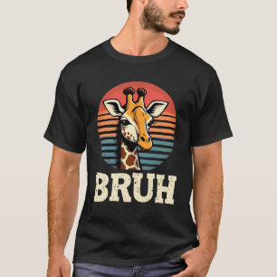 Funny Animal Giraffe Meme Face Festive Xmas T-Shir T-Shirt