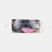 funny animal lover bulldog mouth adult cloth face mask (Front, Folded)