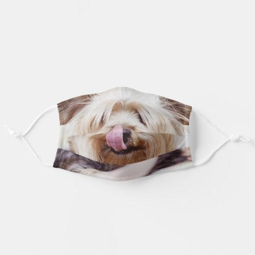 Funny Animal Lover Yorkie Dog Mouth Nose Tongue Adult Cloth Face Mask