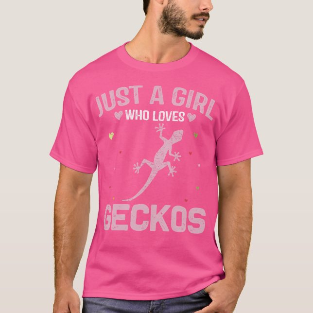 Funny Animal Lovers Women Just A Girl Who Loves Ge T-Shirt (Front)