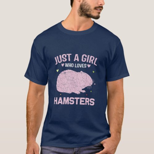 Funny Animal Lovers Women Just a Girl Who Loves Ha T_Shirt
