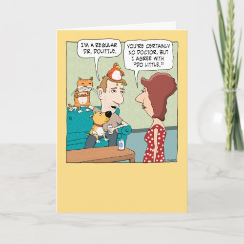 Funny Animal Magnetism Birthday Card