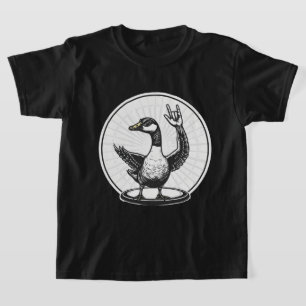 Funny Animal Music Gift Cool Goose Rock Dancer T-Shirt