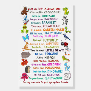 Funny Animal Poster See You Later Alligator Poster