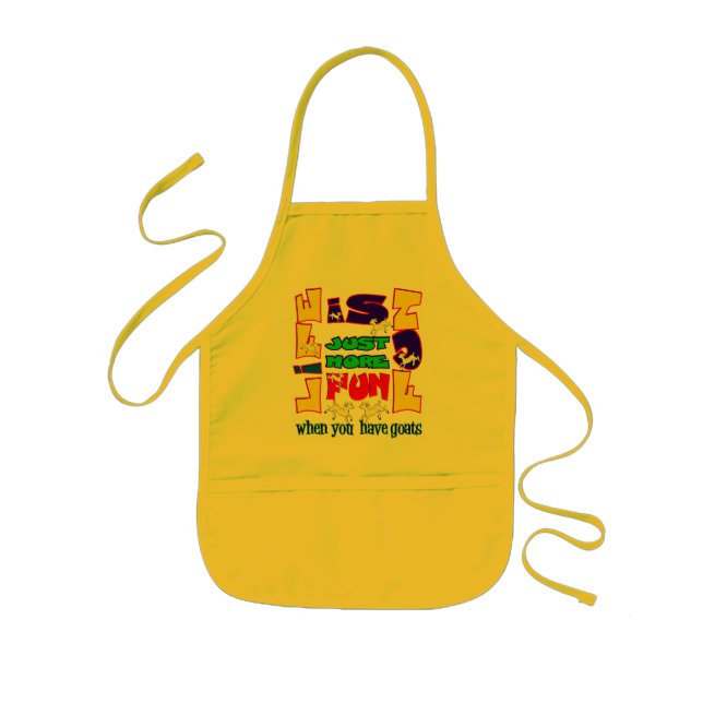 Funny Animal Saying  Goat Humor Kids' Apron (Front)
