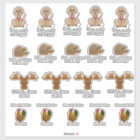 Funny animal stickers