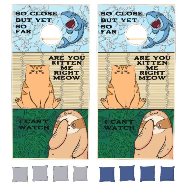 Funny Animal Taunts Cornhole Set (Set)