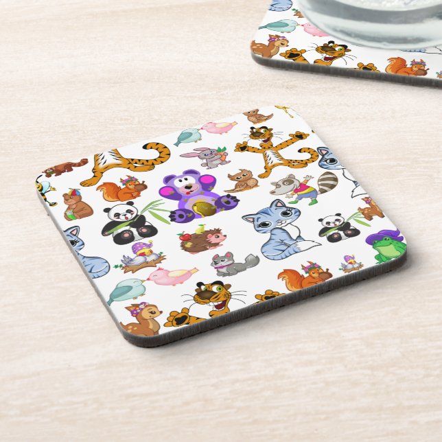 Funny Animals  Beverage Coaster (Left Side)