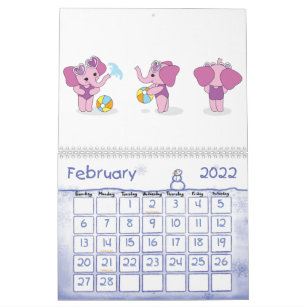 Funny Elephant Calendars | Zazzle