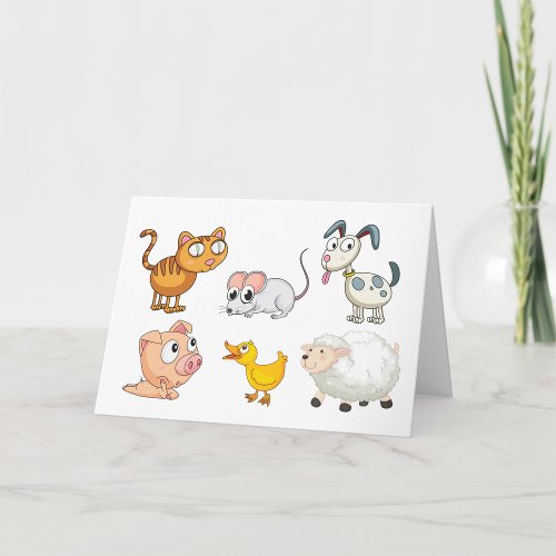 Funny Animals Card