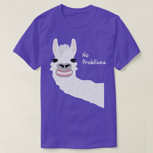 Funny Animals For Animal Lovers Lama Alpaka T-Shirt (Design Front)
