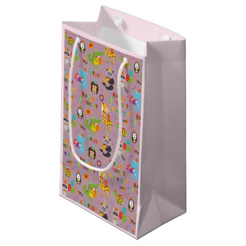 Funny Animals Happy Birthday    Small Gift Bag