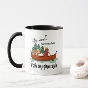 Funny Animals In a Canoe, Banjo Players Coffee Mug