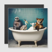 Funny animals in the bathroom (Front/Back)
