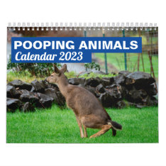 Funny Animals Pooping 2024 Personalized Calendar at Zazzle