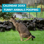 Funny Animals Pooping 2025 Personalized Calendar<br><div class="desc">Hilarious Animals pooping photographed images calendar of 2025. Perfect for the new year and holidays gifts,  great for Funny Animals lovers.</div>