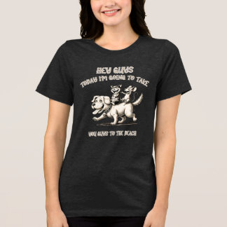 Funny animals  Tri-Blend shirt