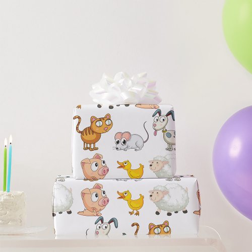 Funny Animals Wrapping Paper