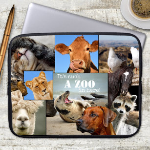 Funny Animals Zoo Laptop Sleeve