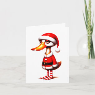 Funny Animated Duck Christmas Card