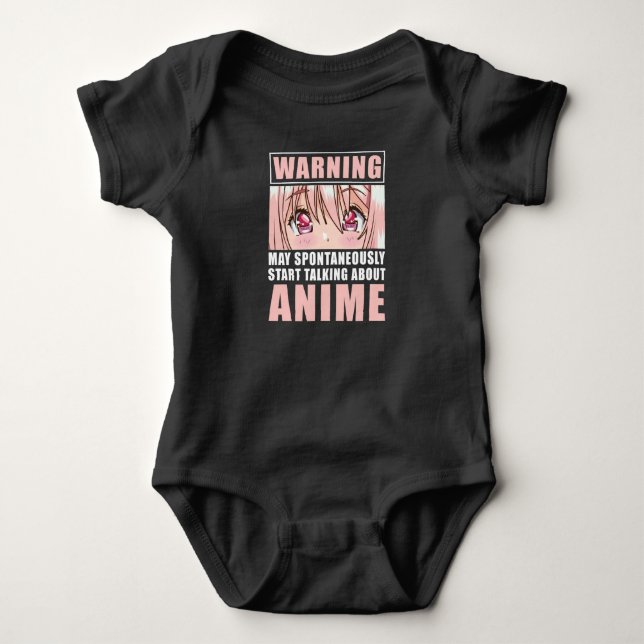 Funny Anime Girl Japanese Otaku Manga Japan Baby Bodysuit (Front)