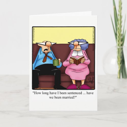 Funny Anniversary Card For Her