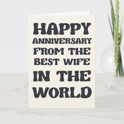 Funny Anniversary Card For Husband