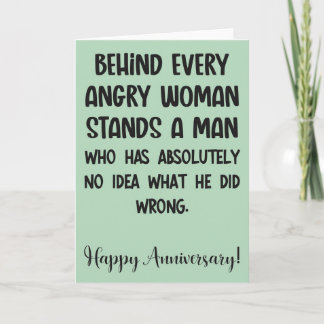 Funny Anniversary Card For Wife