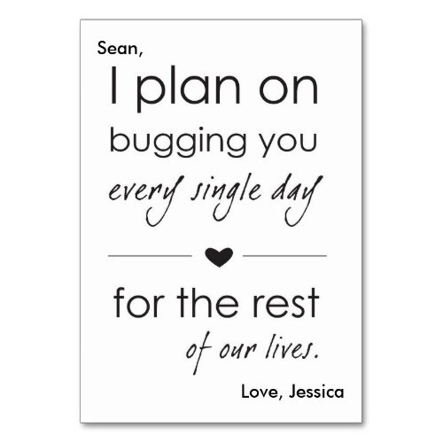 Funny Anniversary Card  Simple Couples Card