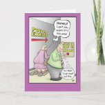 Funny Anniversary Cards: Push In Case Of 2 Card at Zazzle