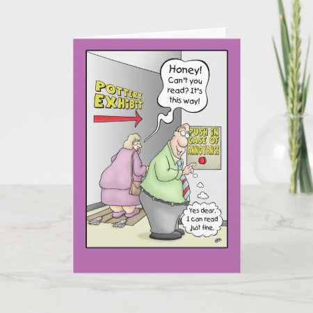 Funny Anniversary Cards: Push In Case Of 2 Card