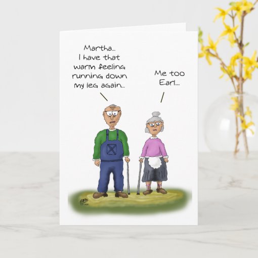 Funny Anniversary Cards: Sharing the bathroom Card | Zazzle