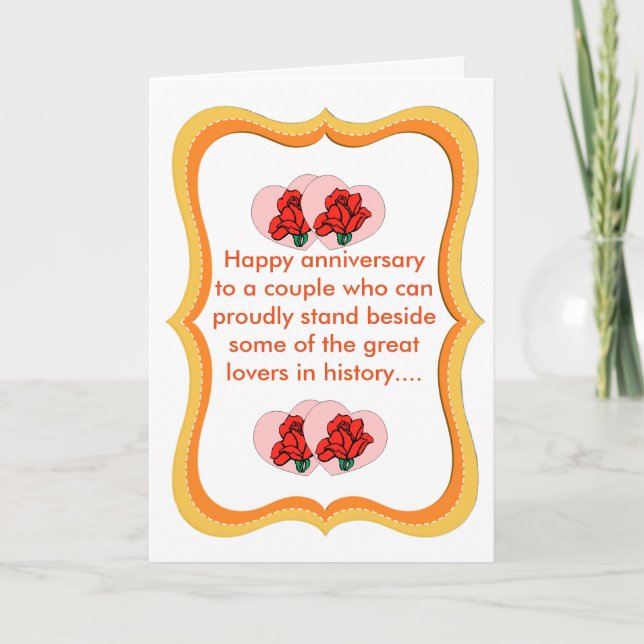 Funny Anniversary Greeting Card (Front)