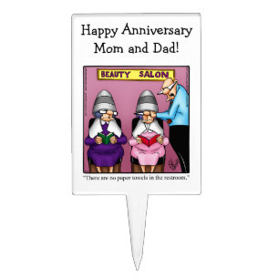 Funny Anniversary Humor Cake Topper