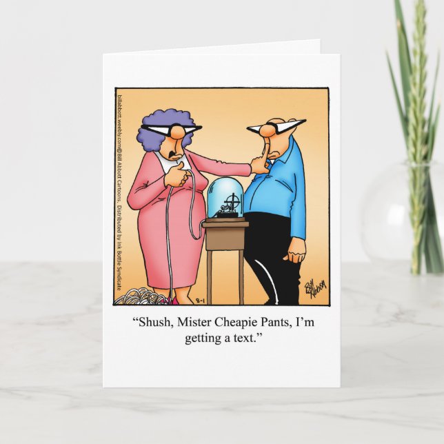 Funny Anniversary Humor greeting Card (Front)