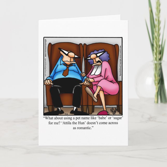 Funny Anniversary Humor Greeting Card (Front)