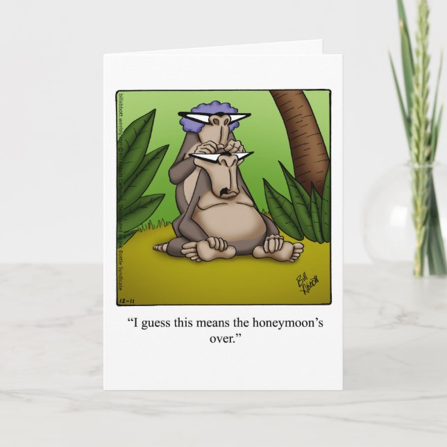 Funny Anniversary Humor Greeting Card (Front)