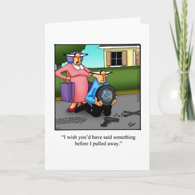 Funny Anniversary Humor Greeting Card For Him (Front)