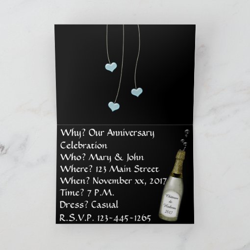 Funny Anniversary Invitation w/Cute Bassets Zazzle