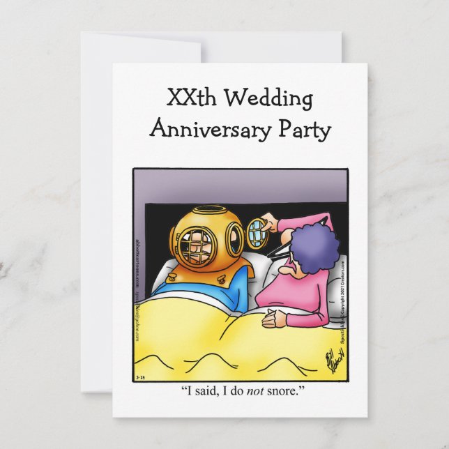 Funny Anniversary Party Invitation (Front)