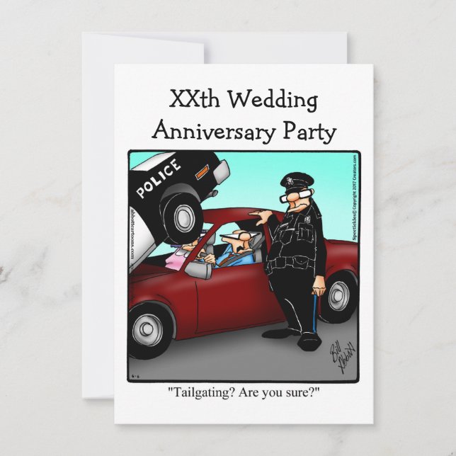 Funny Anniversary Party Invitation (Front)