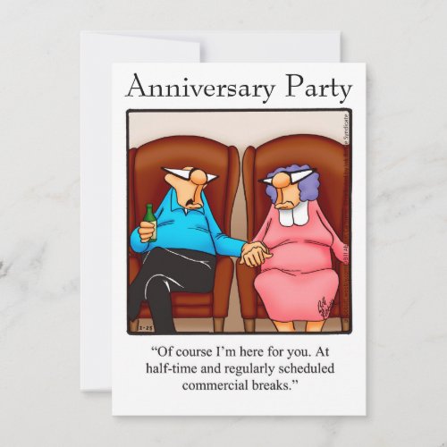 Funny Anniversary Party Invitation Spectickles
