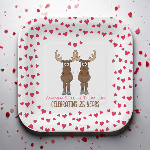 Funny Anniversary Personalized Paper Plates